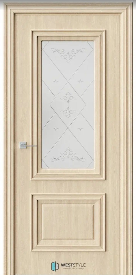 PL Doors Межкомнатная дверь КВ 4 ДО ст.3 Гравировка+Витраж, арт. 20495 - фото №1