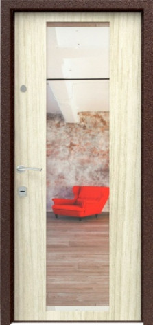 Амега Входная дверь Комфорт с зеркалом, арт. 0001242