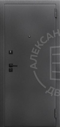 Александровские двери Входная дверь 3K PRO Промо Alum 15 (Сирма) черн.фурн, арт. 0006391
